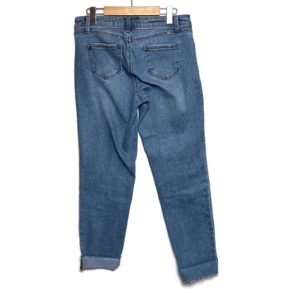 1822 Denim Jeans Medium Wash Raw Hem Size 4 VGUC - Picture 2 of 10